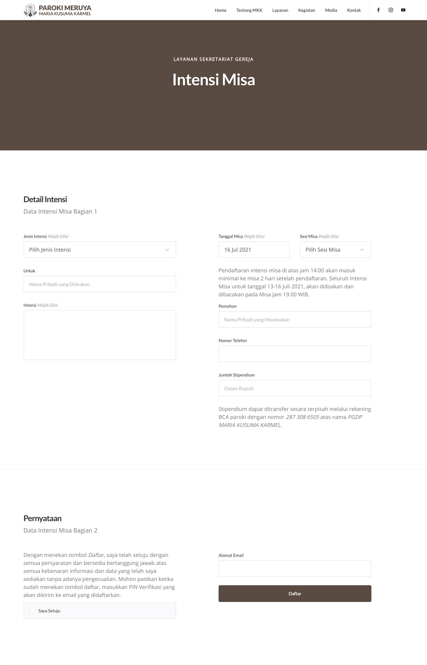 Custom Form Page Preview
